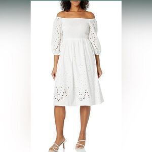 GUESS off shoulder Anna dress size medium NWT